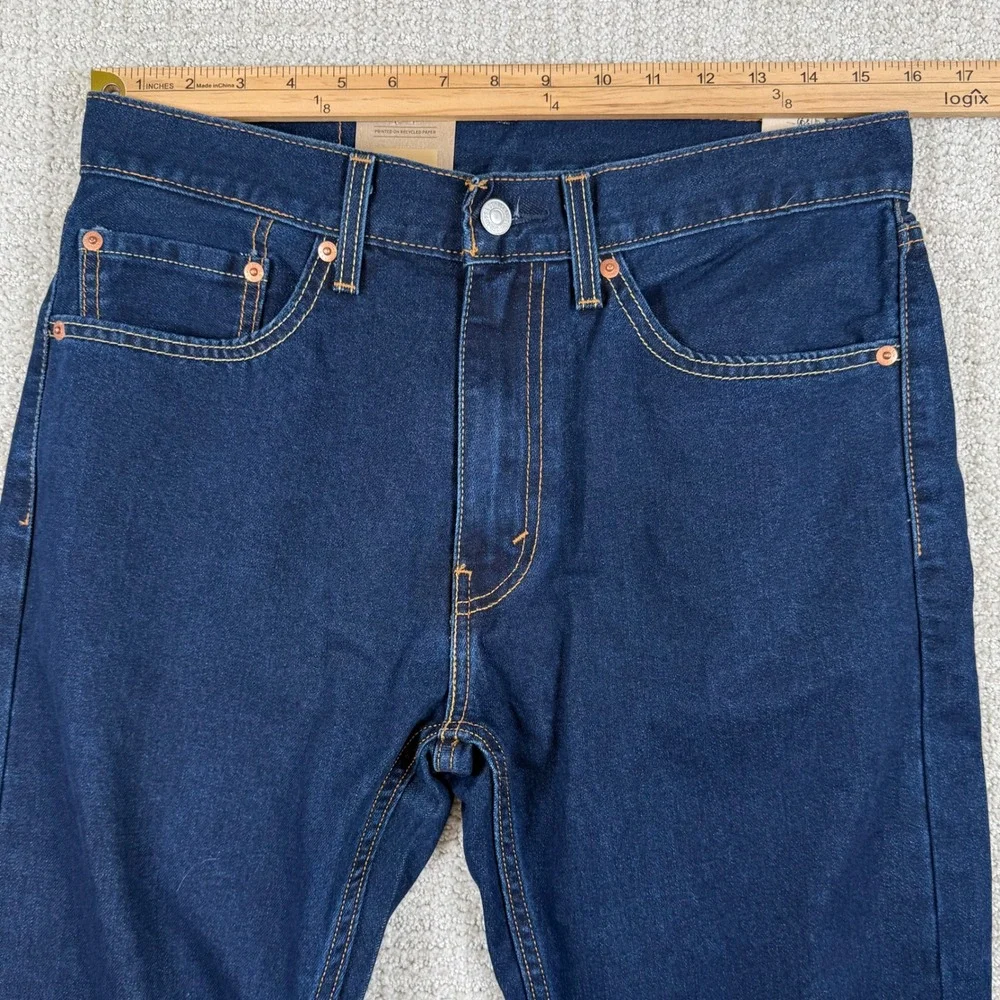 NEW Levi's 505 Mens 34x30 (Actual 32x29) Regular Fit Straight Leg Jeans *Read